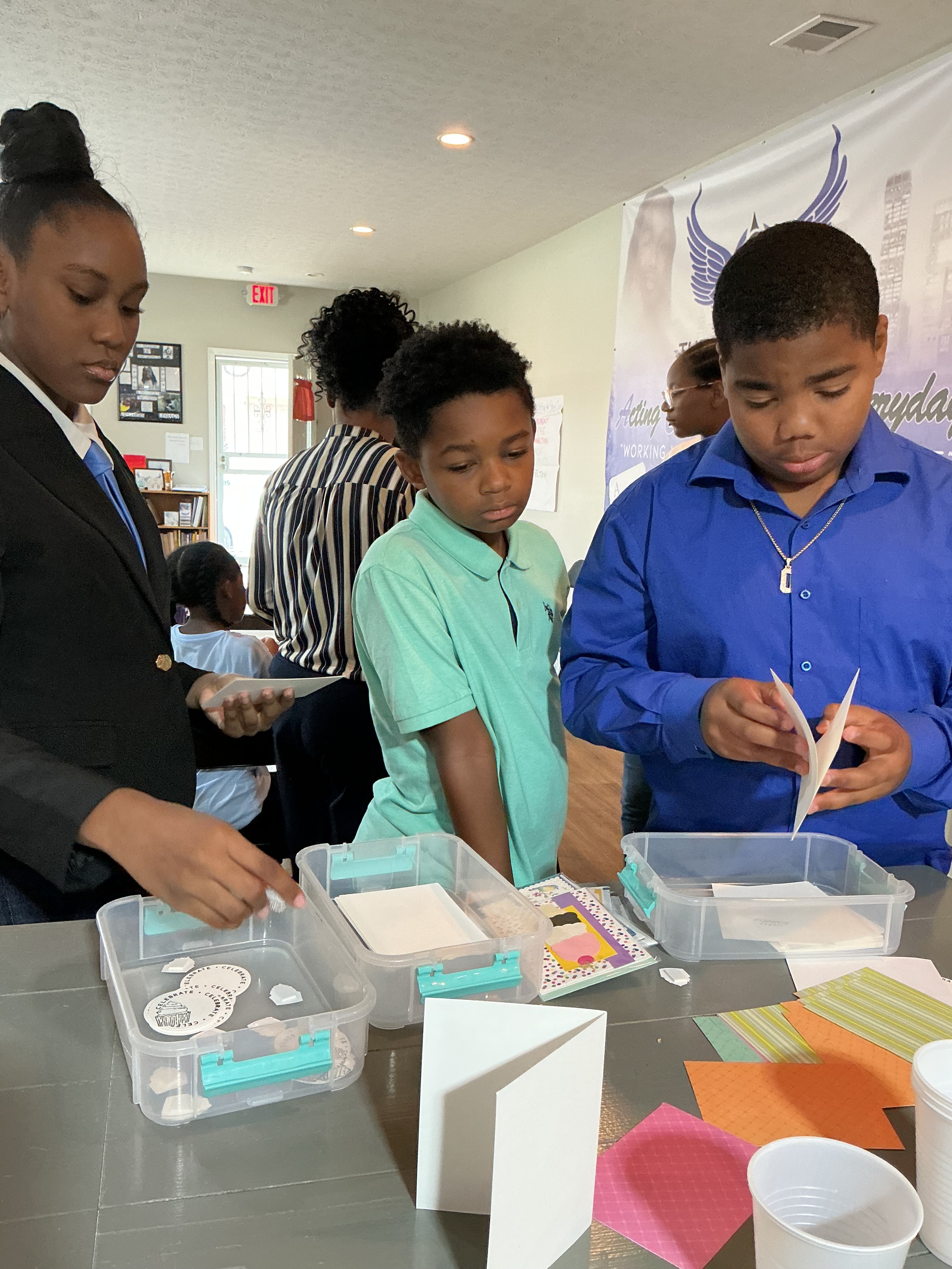 Youth entrepreneurs presenting products at ACE Academy of Child Entrepreneurship showcase